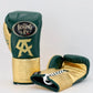 No Boxing No Life Pro Fight Gloves - Hunter Green / Metallic Gold - CA