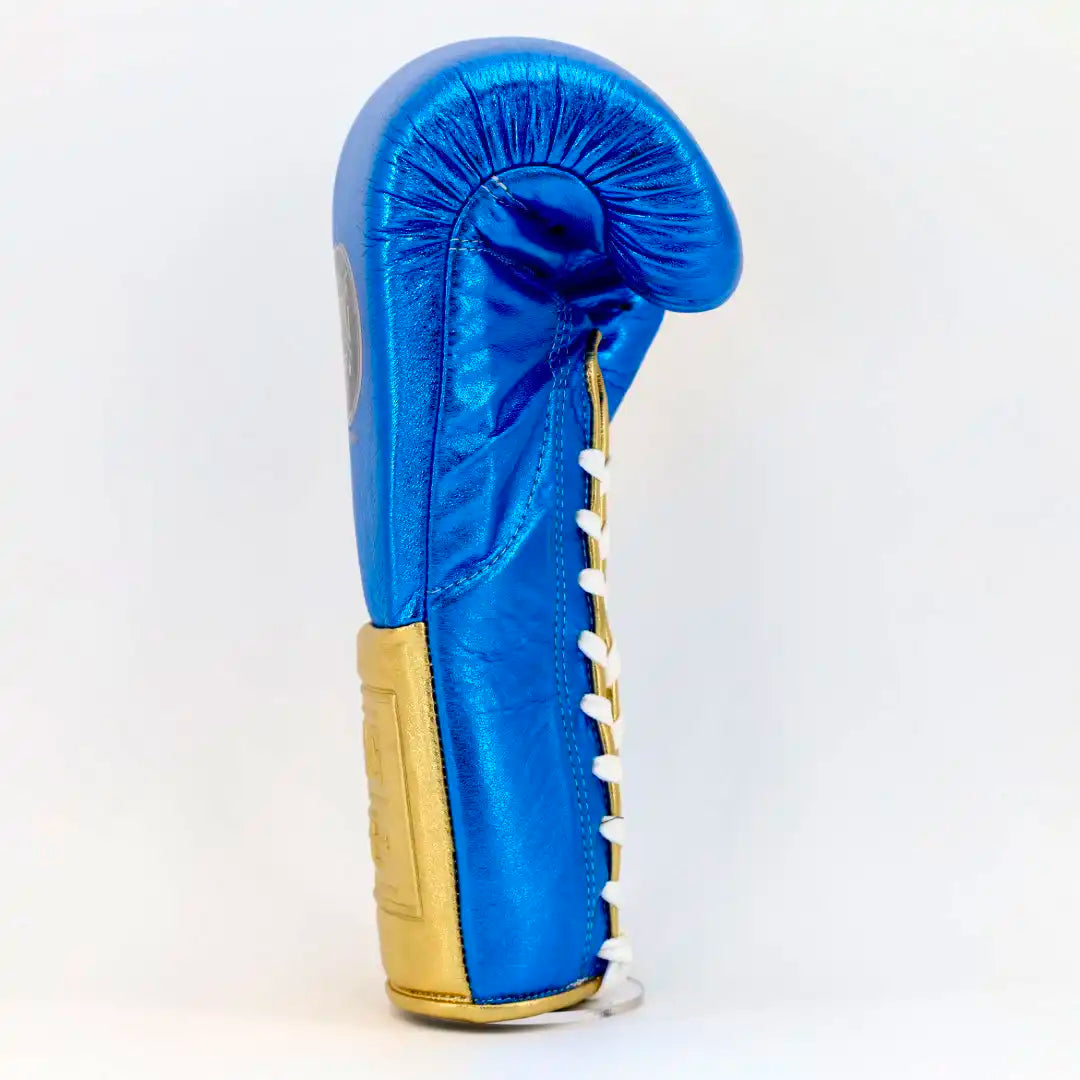 No Boxing No Life Training Gloves - Metallic Blue / Metallic