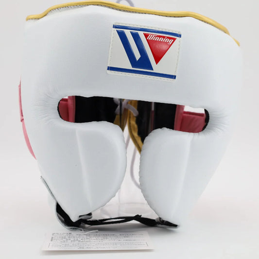Winning Cheek Protector Headgear - white / pink / gold