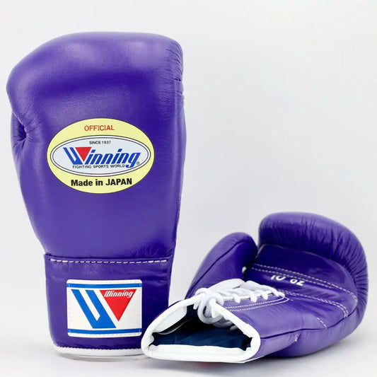 Winning Lace-Up Boxing Gloves – Purple