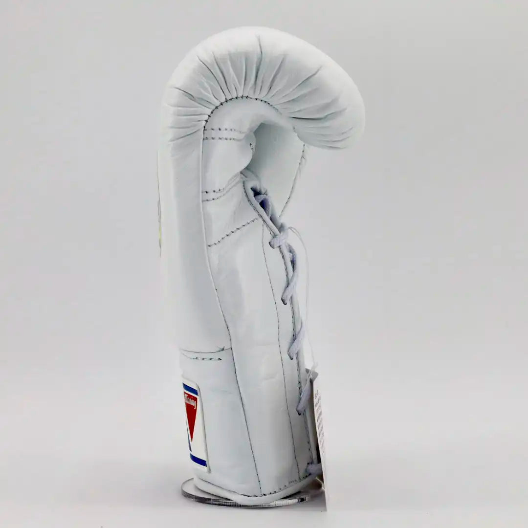 Winning Lace-Up Boxing Gloves – White