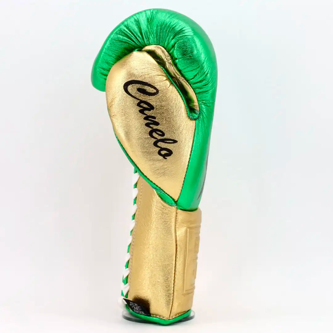 No Boxing No Life CA Special Edition Training Gloves - Metallic Green / Metallic Gold