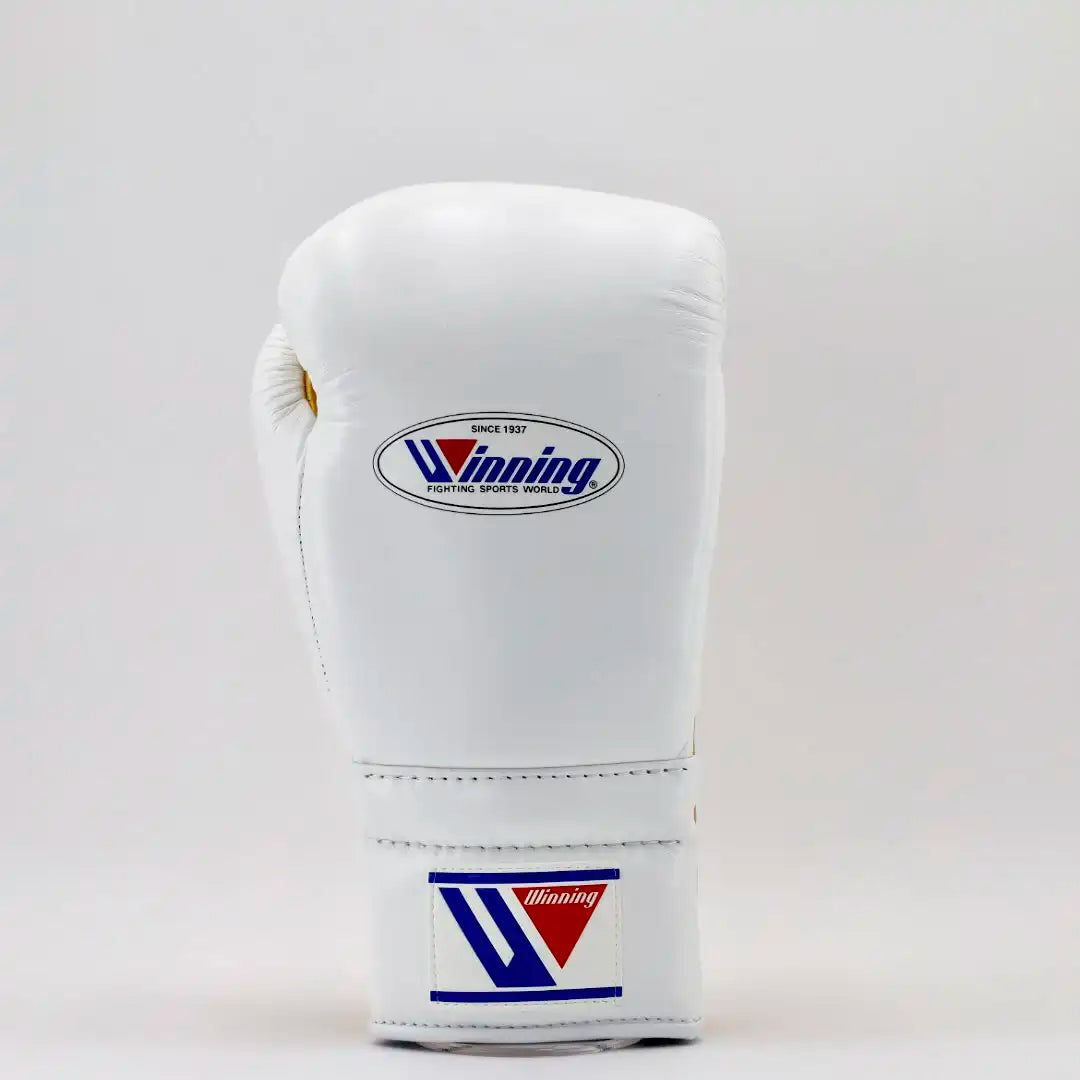 Winning Lace-Up Boxing Gloves – White