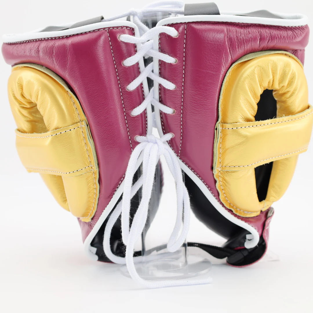 Winning Cheek Protector Headgear - burgundy / gold