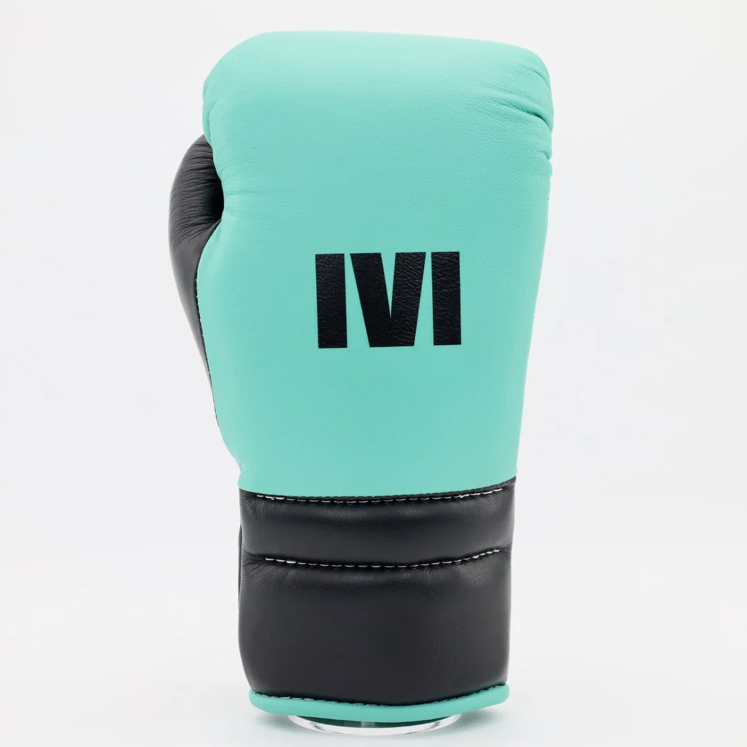 1v1 PTE Lace Up Training Gloves - Tiffany Green / Black