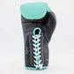 1v1 PTE Lace Up Training Gloves - Tiffany Green / Black