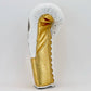 No Boxing No Life Pro Fight Gloves - White / Metallic Gold - CA