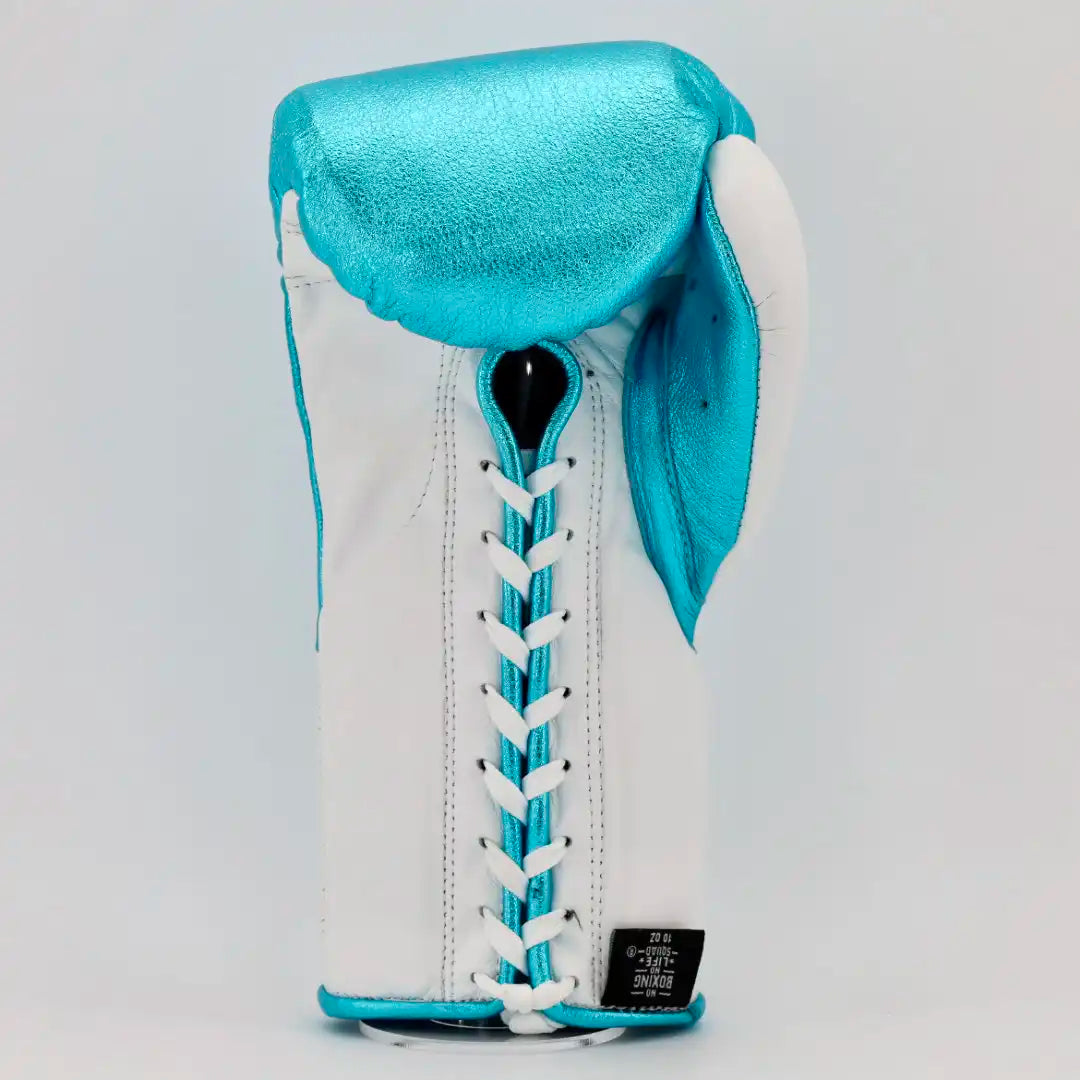 No Boxing No Life Pro Fight Gloves - Metallic Blue