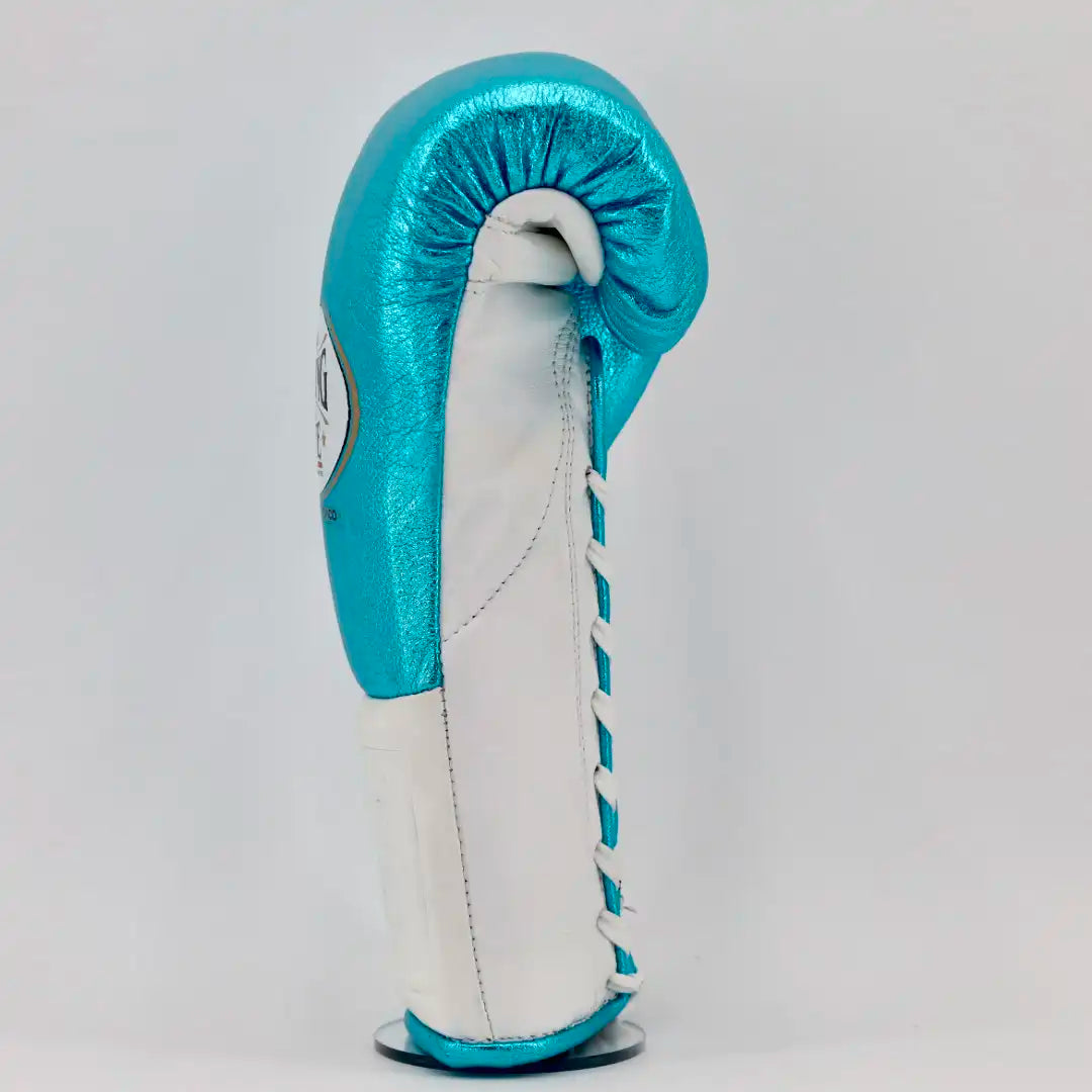 No Boxing No Life Pro Fight Gloves - Metallic Blue