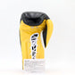 Winning Lace-Up Boxing Gloves – Black/Yellow